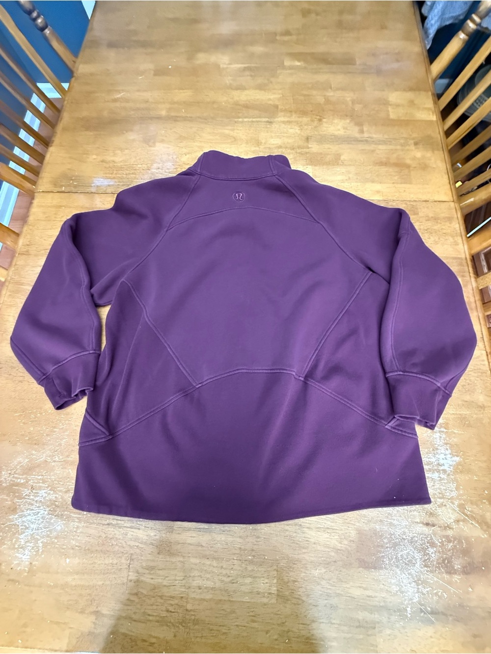 Lululemon Scuba Oversized Funnel-Neck Full Zip XL/XXL Garnet - Picture 8 of 9